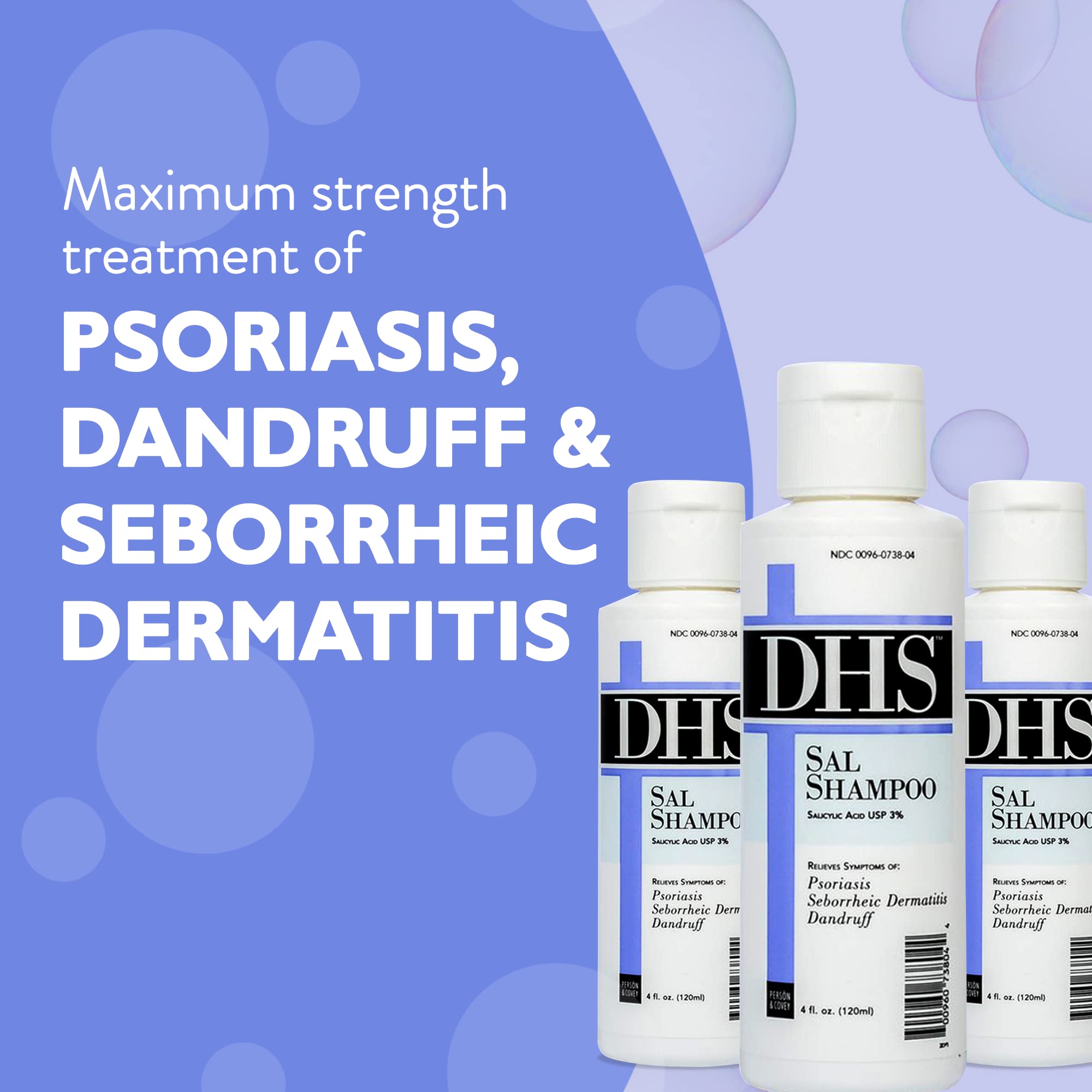 DHS SAL Shampoo – Utilisation sous la douche pour une routine rapide et efficace.