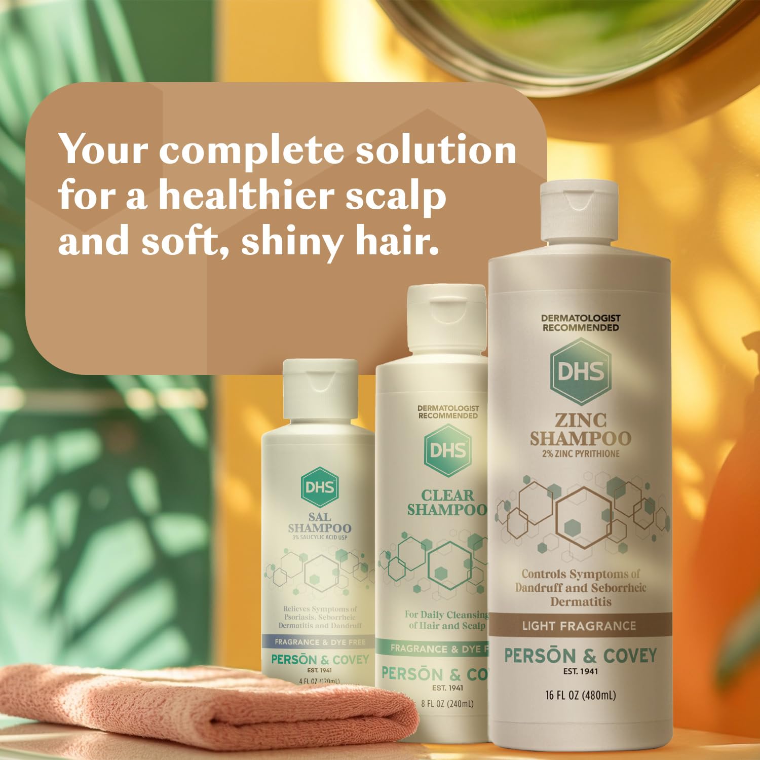 DHS Zinc Shampoo, longue tradition familiale californienne.