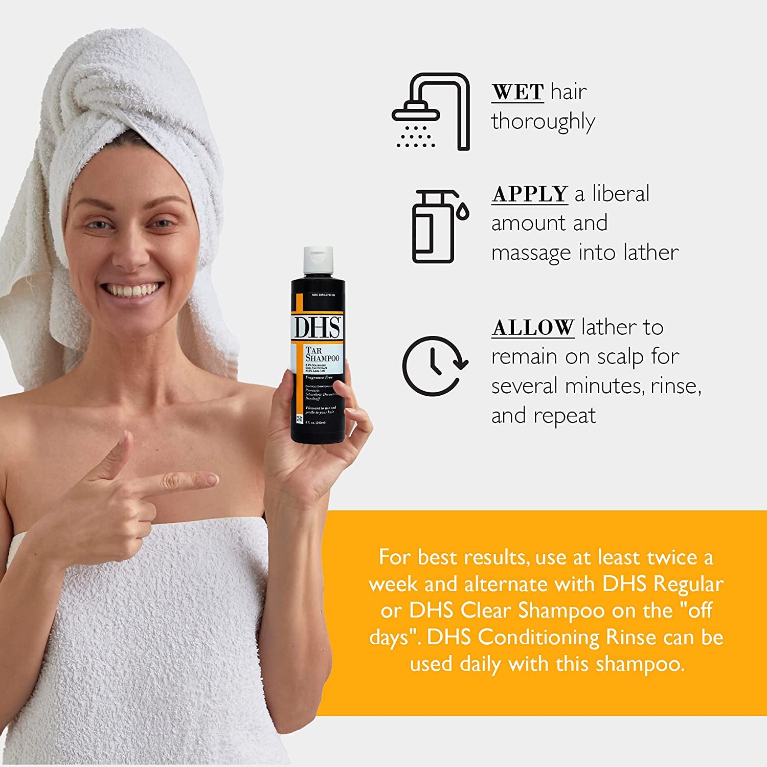 Emballage recyclable DHS, respectueux de l'environnement pour votre routine capillaire.