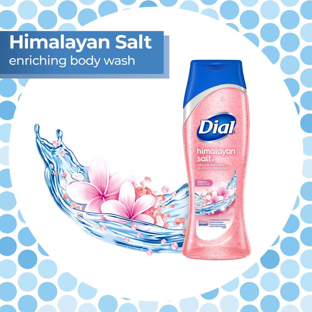 Parfum floral nenuphar associée au sel de l’Himalaya dans Dial gel-douche