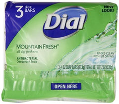 Dial Mountain Fresh détail texture lisse prête à mousser.