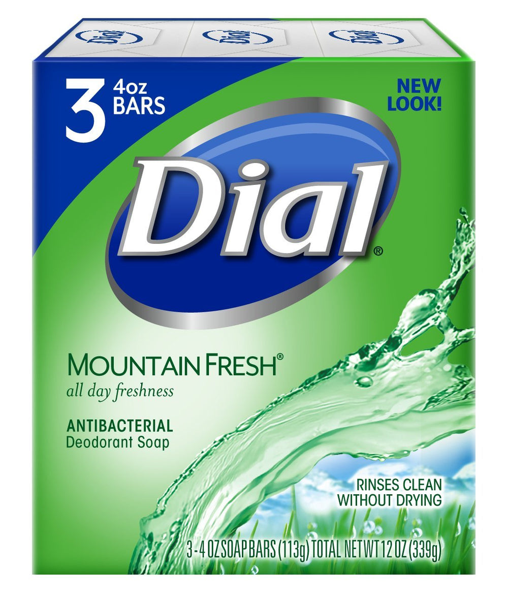 Dial Mountain Fresh savon en barre triple, fraîcheur durable.
