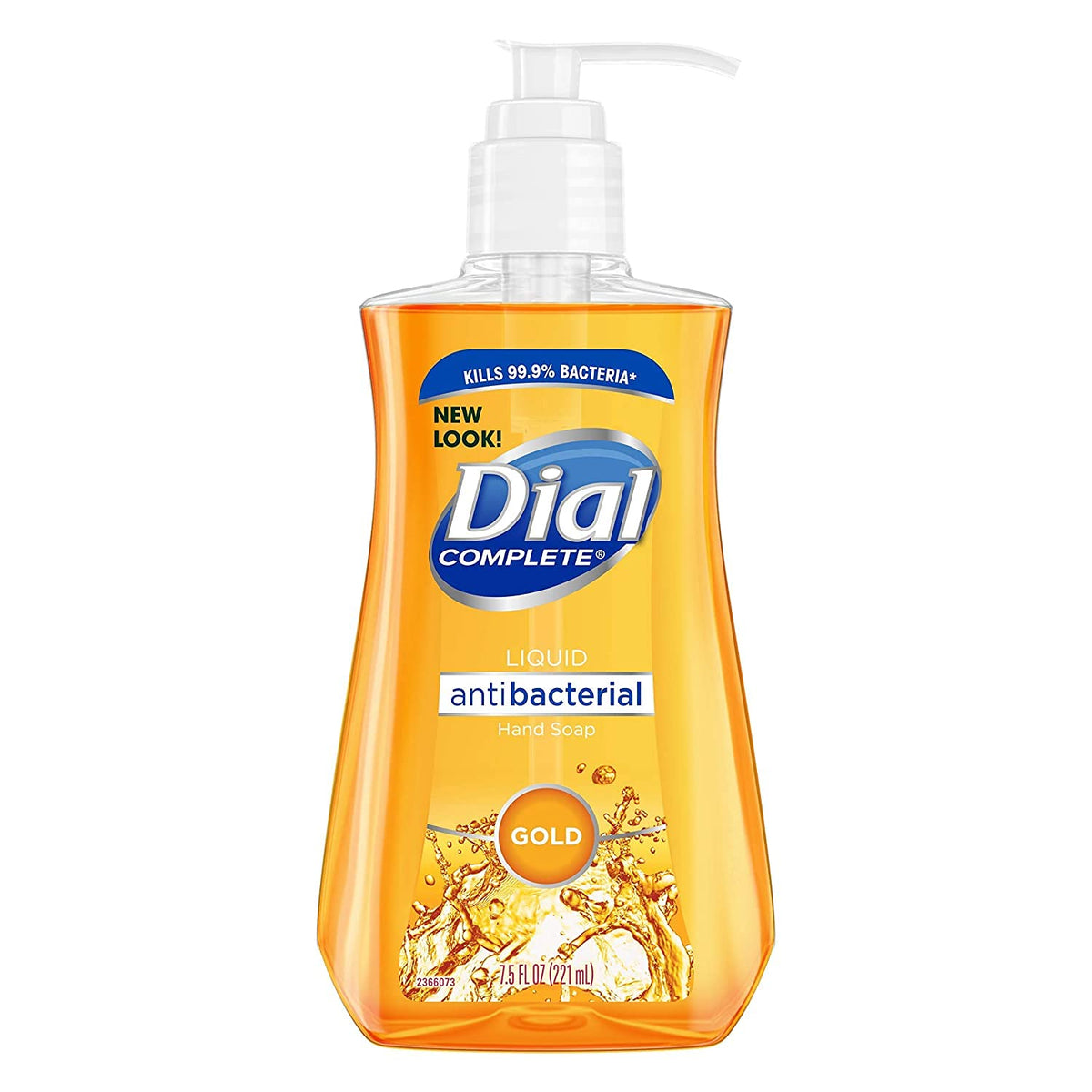 Dial savon antimicrobien en bouteille-pompe, pratique pour l'hygiène quotidienne des mains.