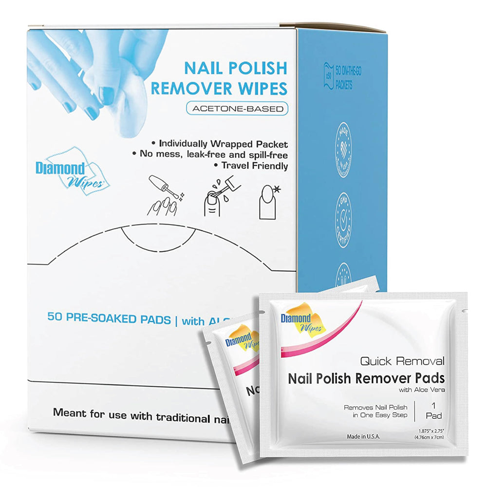 Diamond Wipes: dissolution rapide du vernis pour un retrait efficace