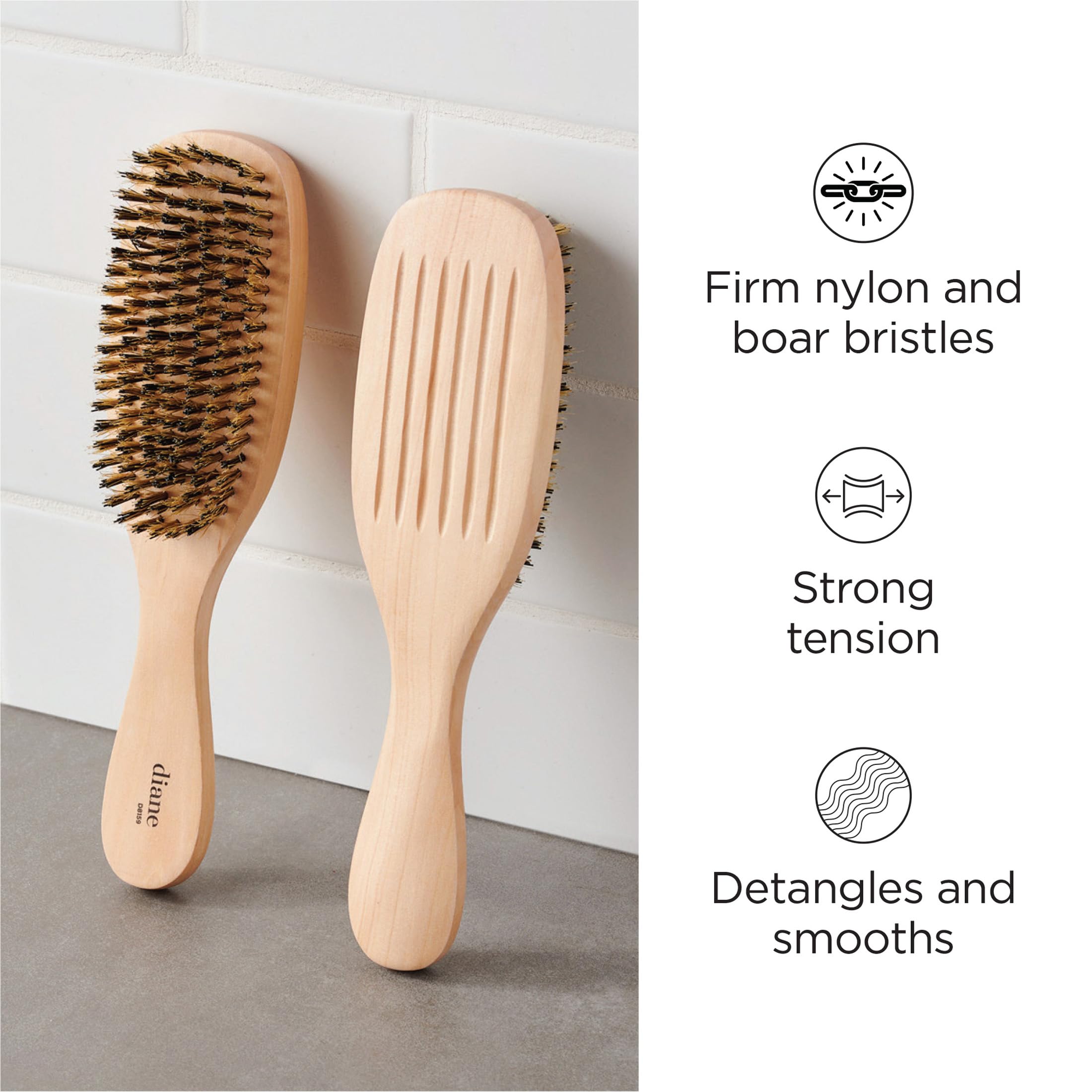 Brosse Diane pour détanglage des cheveux épais et coiffage facile.