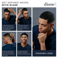 Brosse Diane définissant les vagues 360 et offrant un lissage précis.