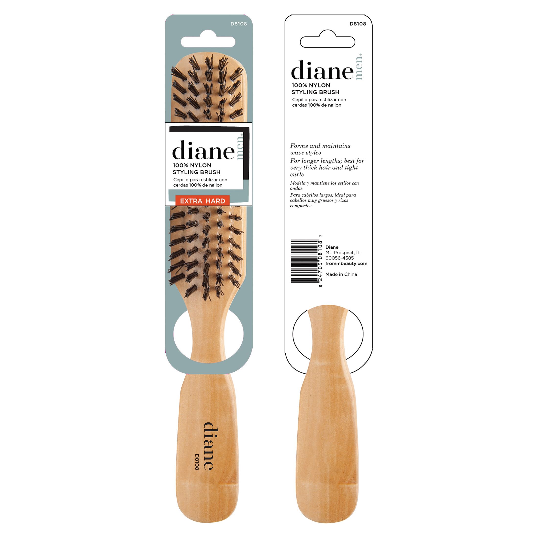 Brosse Diane durable avec implantation avancée limitant la perte des poils