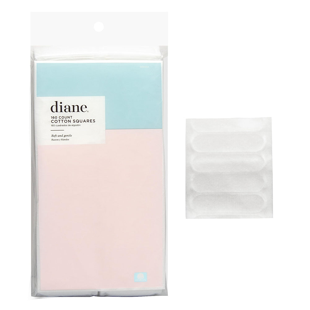 Diane carres coton 160 pièces, démaquillage visage et yeux en douceur.