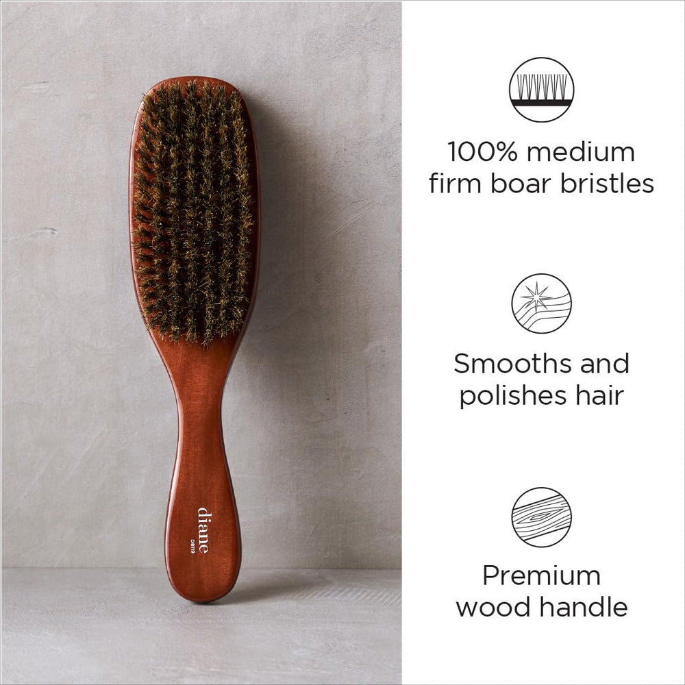 Brosse Diane à poils de sanglier pour démêlage quotidien sans tiraillement.