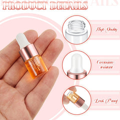 Didaey flacon parfum 2 ml, verre clair et compact pour voyage.