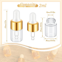 Flacon clair Didaey mini-verre avec goutteur, visualisation facile du contenu.