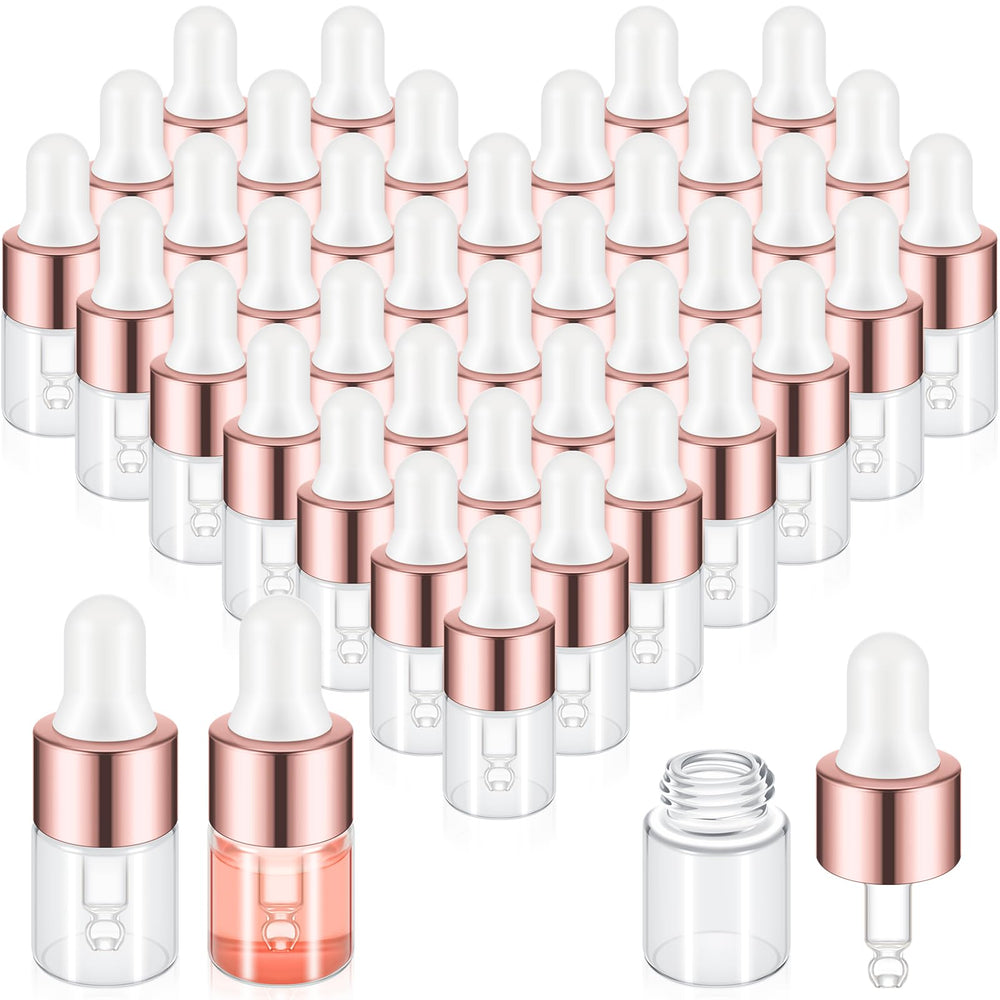 Didaey flacons en verre 2 ml rose doré, ensemble idéal pour échantillons.