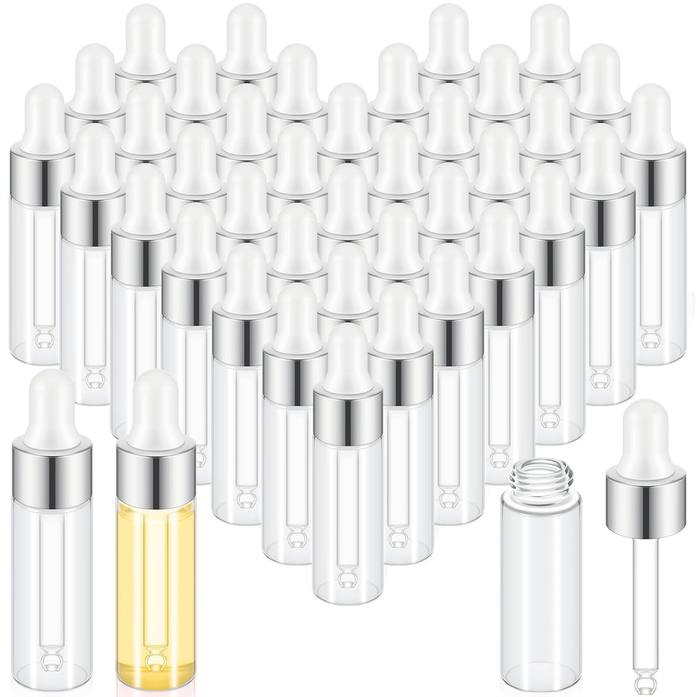 Didaey fioles en verre 5 ml avec pipette, ensemble pratique pour échantillons.