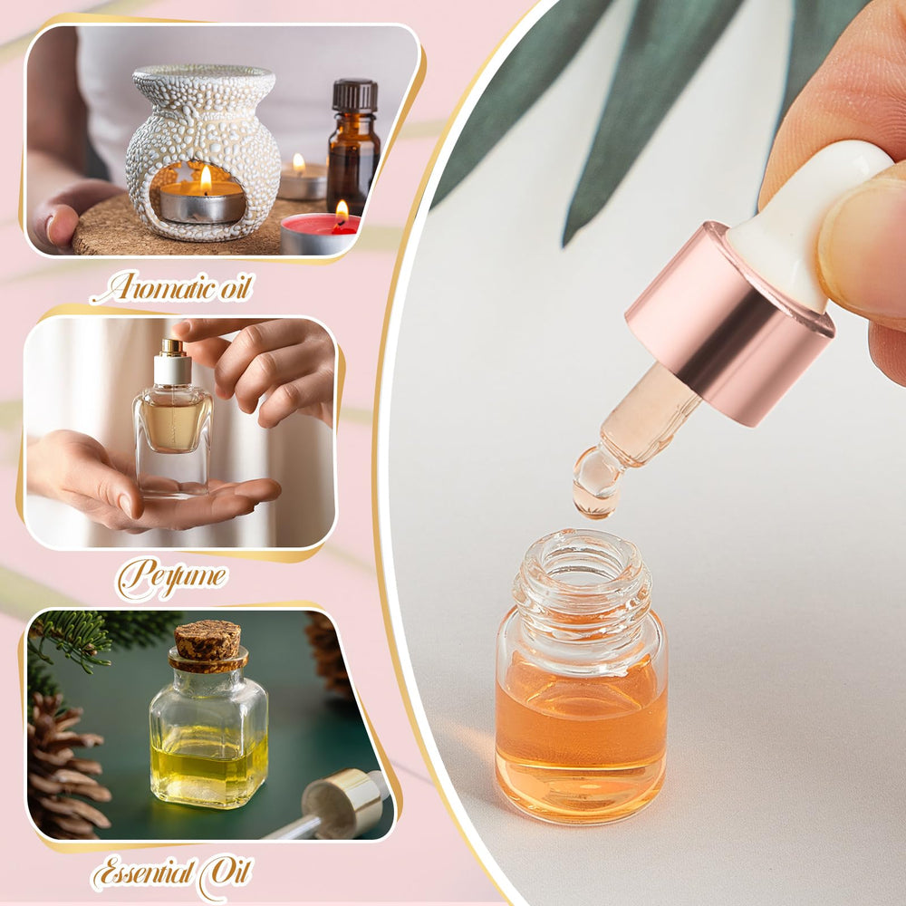 Didaey bouchon rose doré sur flacon 2 ml facilement transportable.