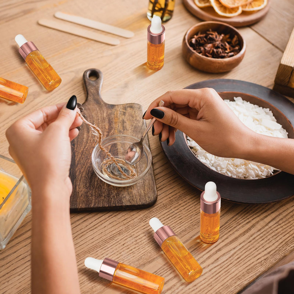 Lot de 7 bouteilles mini-verre Didaey, rangement pratique et réutilisables.
