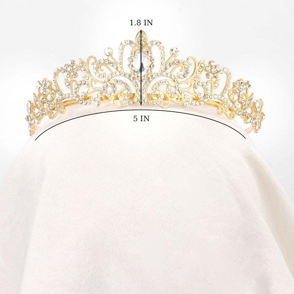 Didder couronne look diamant cristal or, apporte une touche glamour à votre tenue.