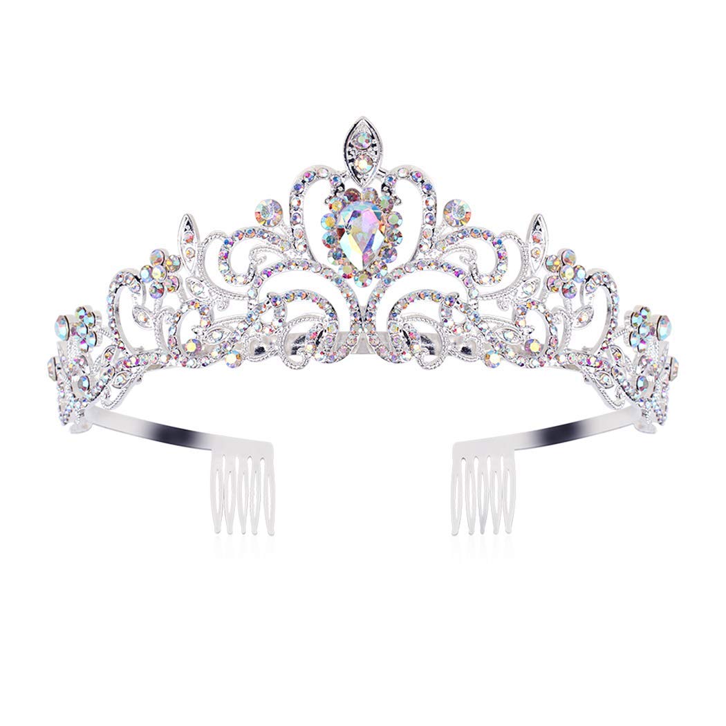 Didder Crystal AB tiare brillante pour princesse, idéale pour mariage ou fête.
