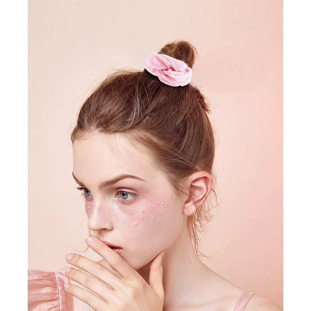 Didder élastiques velours rose, idée cadeau utile pour anniversaires et fêtes.