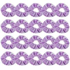 Didder scrunchies velours clair ensemble 20 pièces pour une coiffure rapide et douce