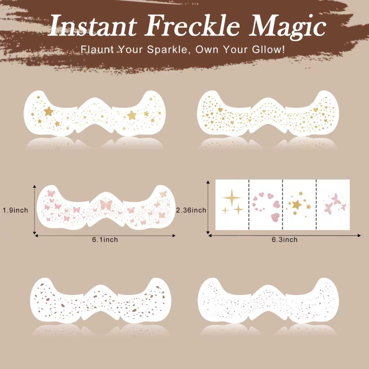 Diesetsr designs taches visage – neuf motifs festifs pour occasions