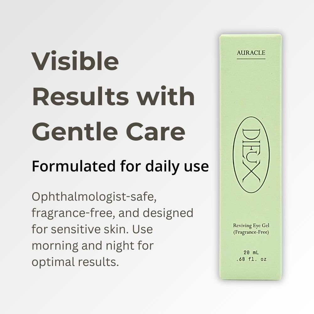 Dieux Auracle Gel Yeux offre une texture légère et non collante.