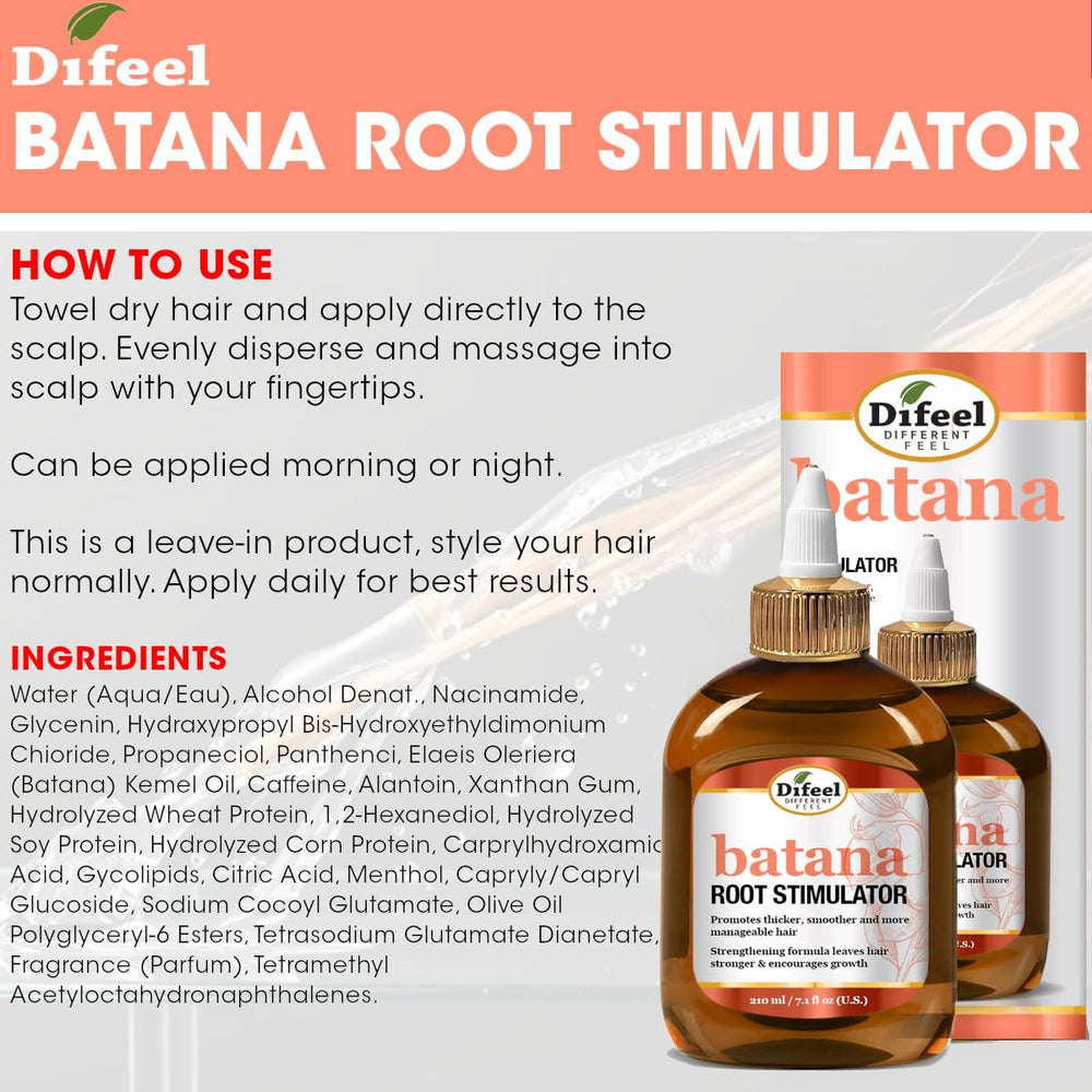 Difeel Batana: routine capillaire avec parfum léger et agréable.