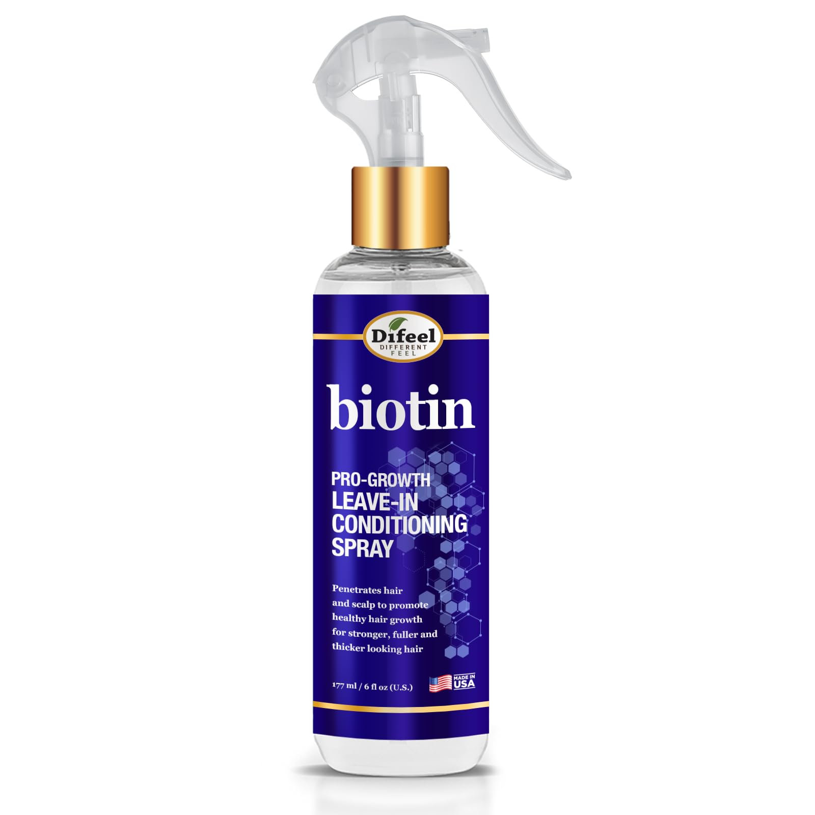 Difeel Biotin Pro-Growth Leave-In: bouteille prête à l’emploi pour nourrir cheveux et cuir chevelu