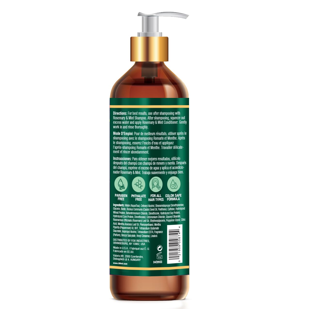 Difeel biotine nourrissant pour cheveux, peau et ongles.