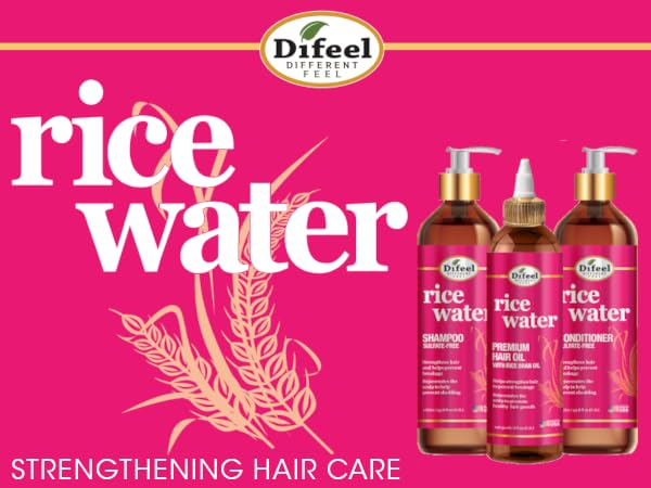 Difeel Eau de Riz – utilisation quotidienne pour cheveux sains et souples.