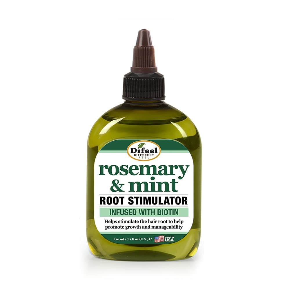 Huille capillaire Difeel menthe romarin apporte nutrition et douceur au cuir chevelu.