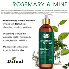Difeel ingrédients naturels: romarin et menthe rafraîchissants.