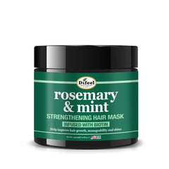 Difeel masque cheveux romarin-menthe, bouteille prête à nourrir les longueurs.