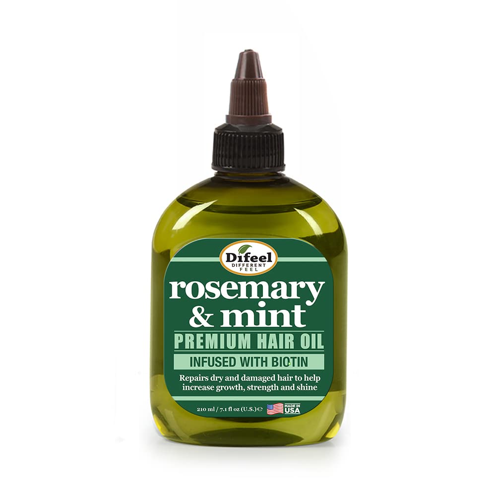 Flacon goutte Difeel Romarin et Menthe – application précise sur les longueurs