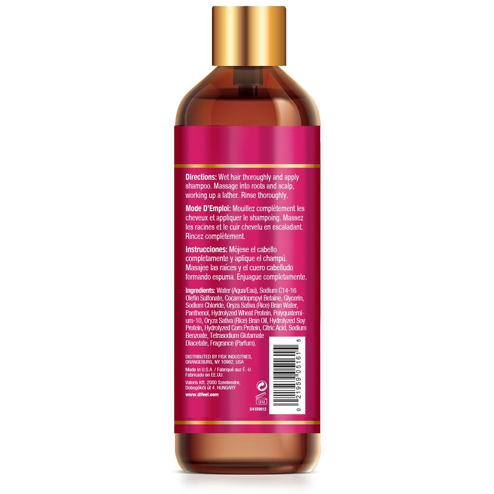 Versement des gouttes de Difeel Eau de Riz dans la paume.