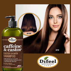 Texture mousseuse du shampoing Difeel, lavage doux et agréable.