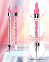 Difenni crayon-cire double-tête: préhension facile des strass et positionnement exact