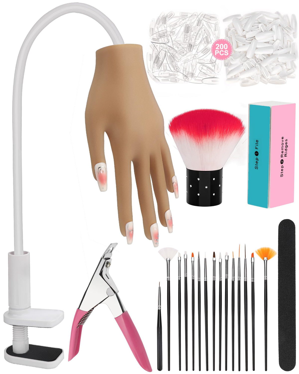 Main de pratique Difenni en silicone, toucher doux et réaliste pour s'exercer.