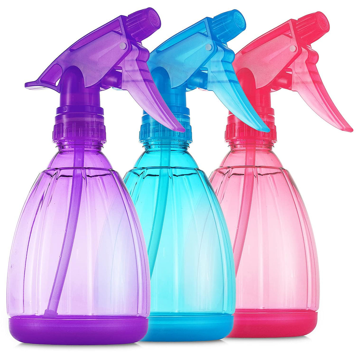 Dilabee-flacon-pulvérisateur-triple-couleurs: flacon coloré idéal pour les tâches domestiques variées.