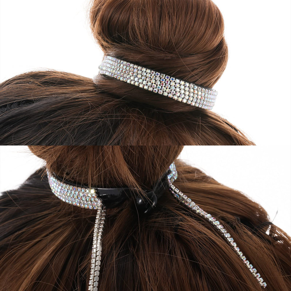 Couverture chignon Dilunave strass élégante pour un style raffiné.