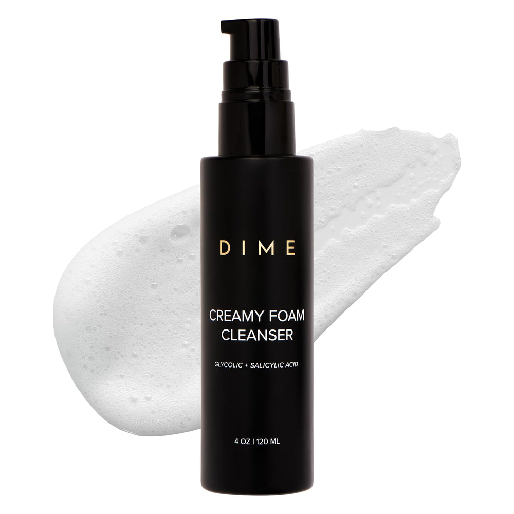 DIME Beauty mousse crème nettoyant visage purifie les pores en douceur.