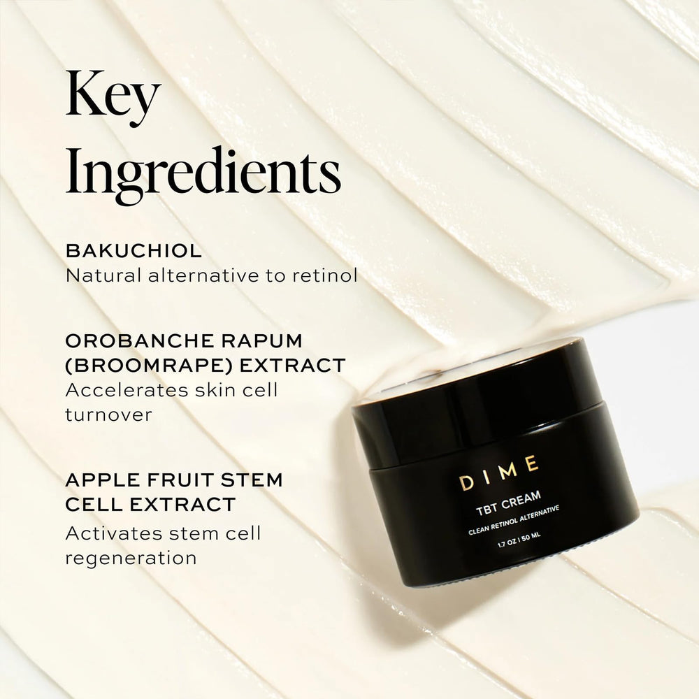 Application nocturne de la TBT Cream après le sérum DIME
