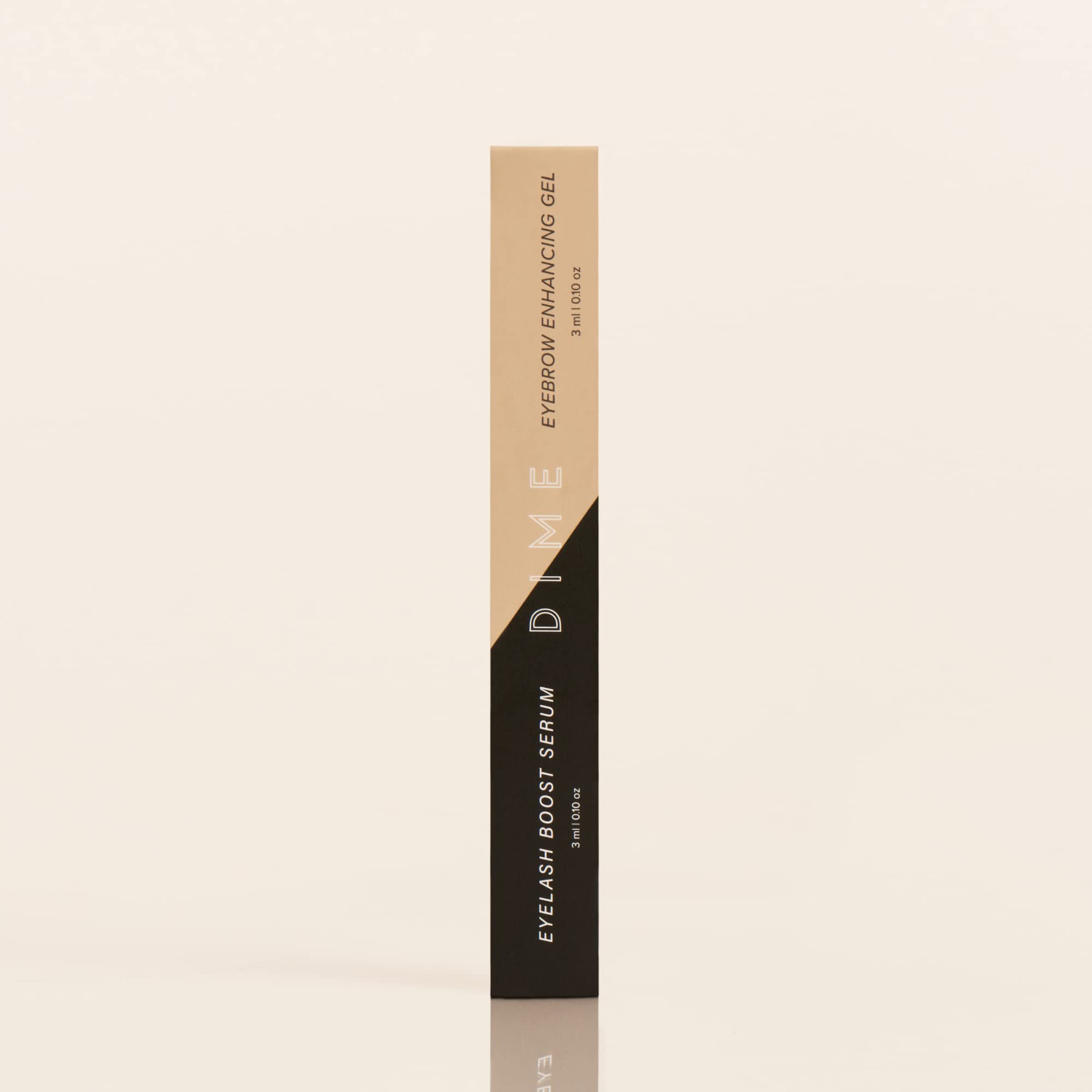 Avant-après cils et sourcils avec le duo compact DIME.