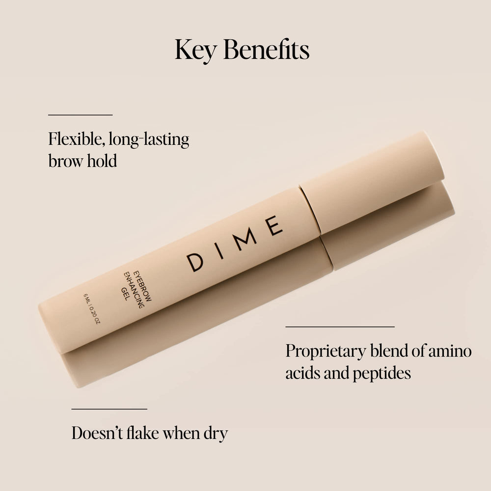 DIME Beauty Gel Sourcils sourcils plus denses après application