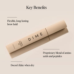 DIME Beauty Gel Sourcils sourcils plus denses après application