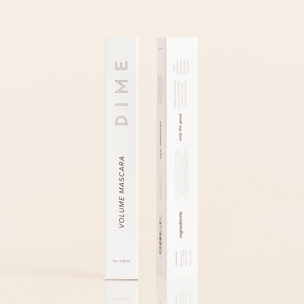 DIME Beauty Volume Mascara emballage durable et respectueux de l'environnement.