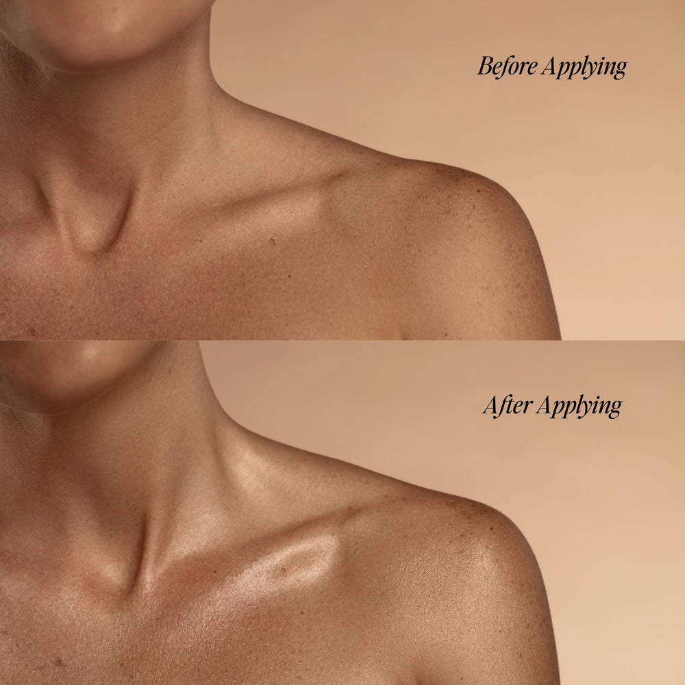 DIME Glaze huile argan et jojoba nourrissant la peau.