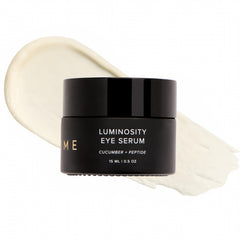 Sérum yeux DIME Luminosité – image de la bouteille, rafraîchissante et pratique.