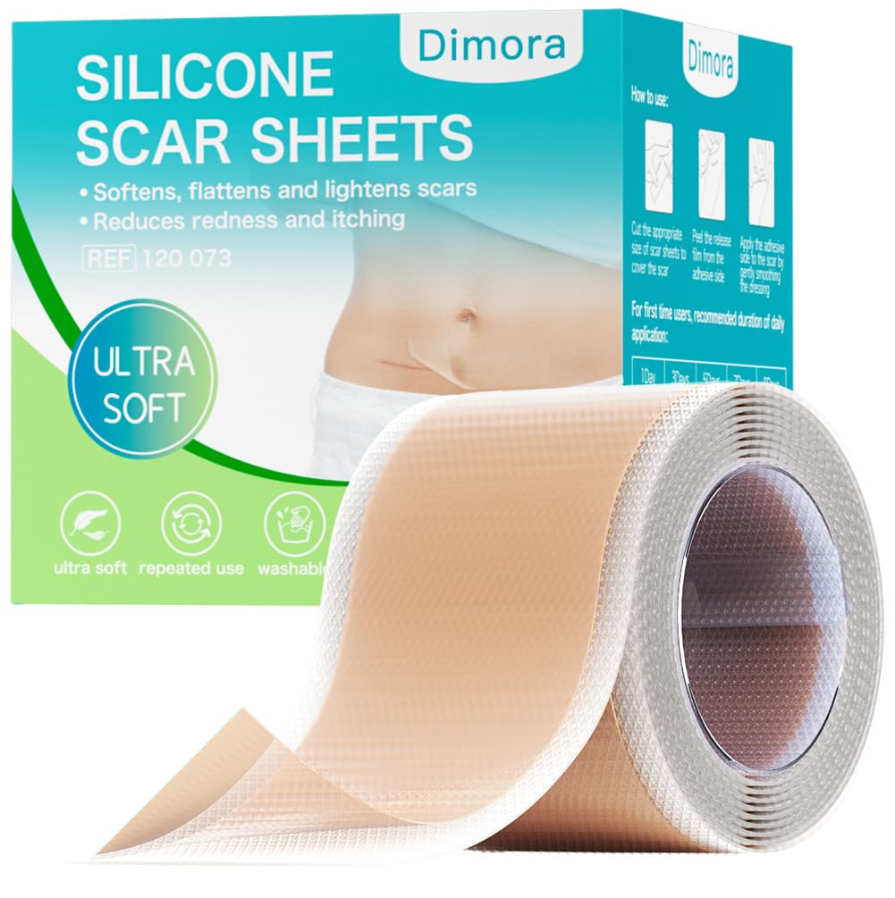 Rouleau Dimora en silicone médical ultra-doux prêt à traiter les cicatrices.