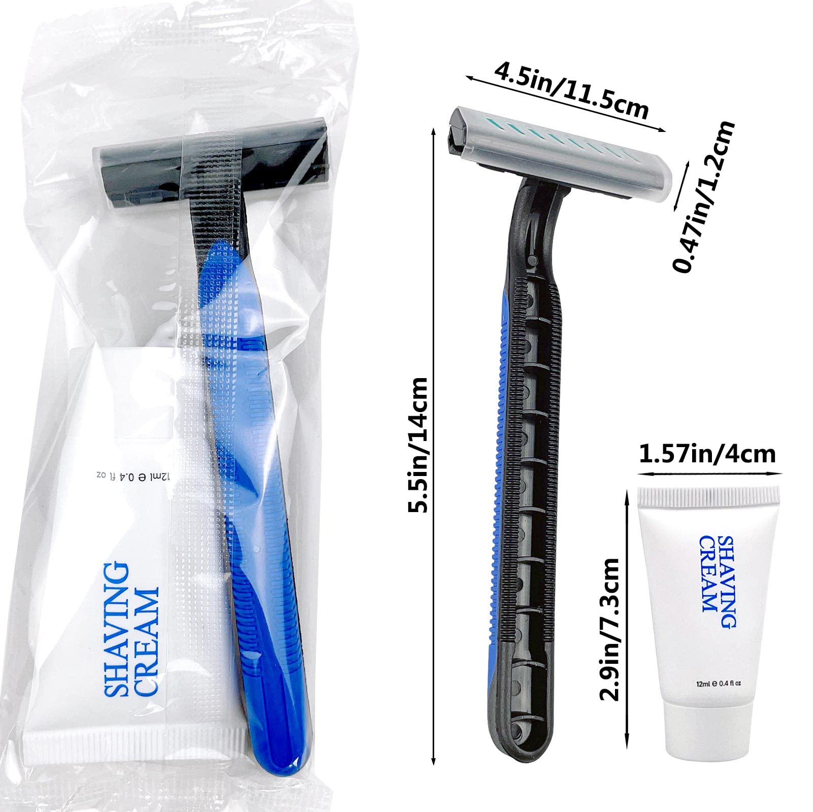Crème de rasage de 12 g incluse avec chaque rasoir DincherBel.