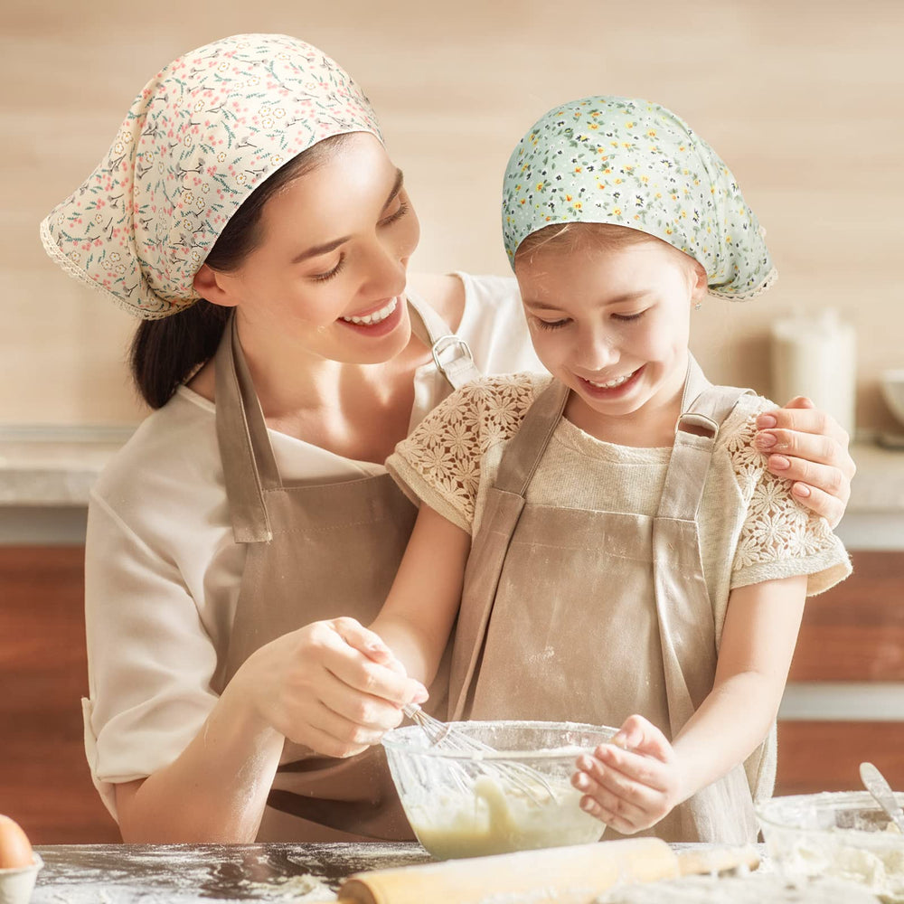 Dingion bandana floral pour cheveux, idéal comme accessoire de fête et séance photo.